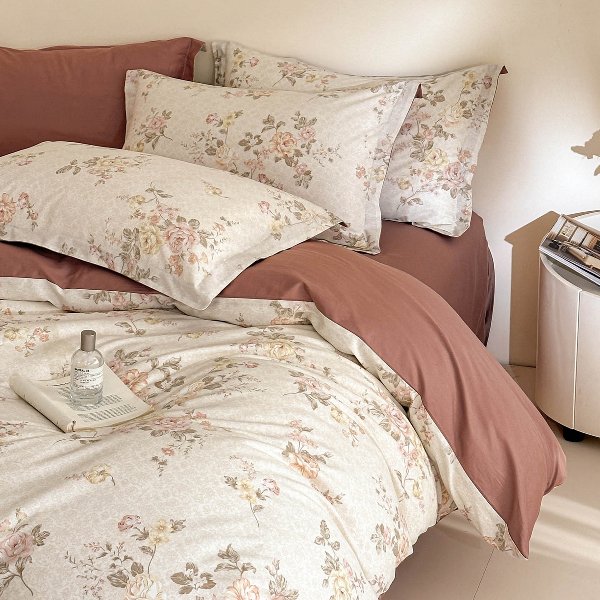 91家纺网 家纺一手货源 找家纺 （总）涵宸家纺 2026新款全棉印花花卉四件套