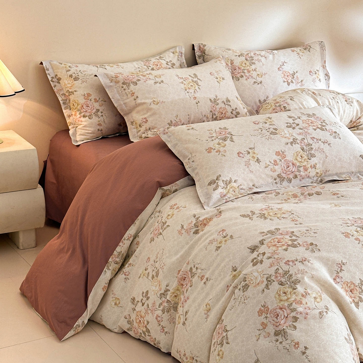 91家纺网 家纺一手货源 找家纺 （总）涵宸家纺 2026新款全棉印花花卉四件套