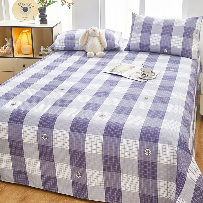 91家纺网 家纺一手货源 找家纺 蕾诺家纺 2026新款老粗布加厚全包防滑床单可组合三件套 露雅