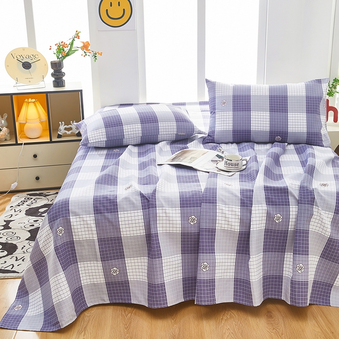 91家纺网 家纺一手货源 找家纺 蕾诺家纺 2026新款老粗布加厚全包防滑床单可组合三件套 露雅