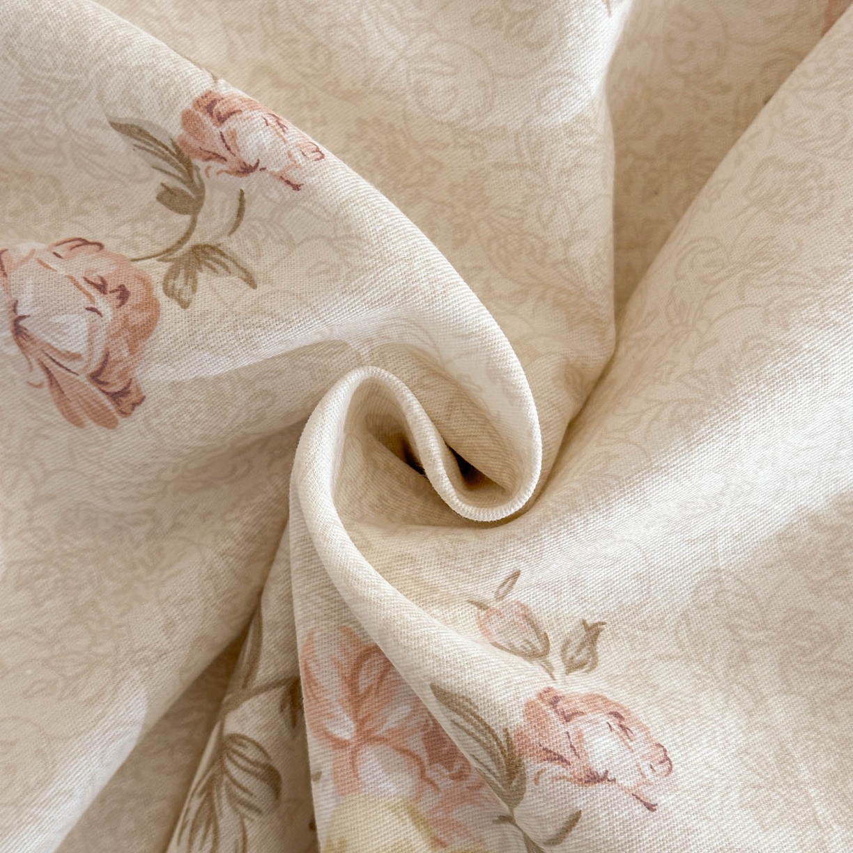 91家纺网 家纺一手货源 找家纺 涵宸家纺 2026新款全棉印花花卉四件套 常春花