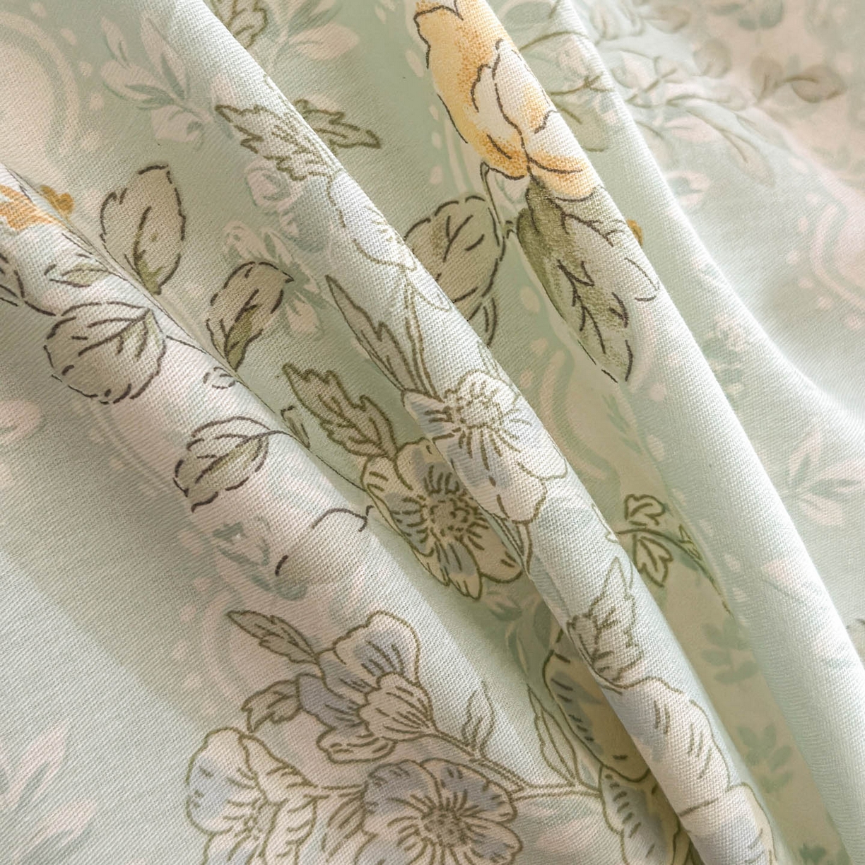 91家纺网 家纺一手货源 找家纺 涵宸家纺 2026新款全棉印花花卉四件套 春江雾花