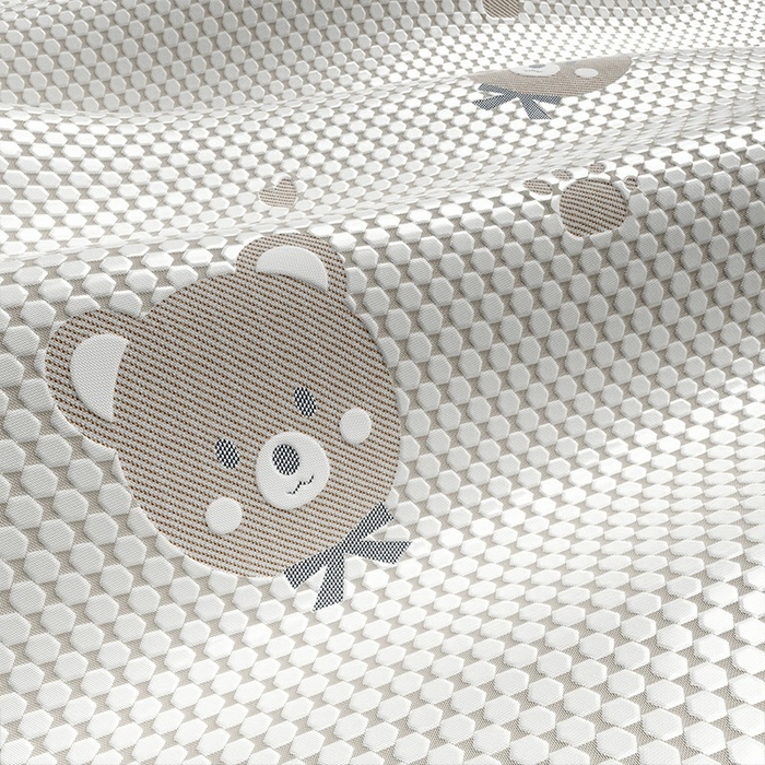 91家纺网 家纺一手货源 找家纺 步步高席业 2026新款熊猫小冰熊冰豆豆席凉席 小熊