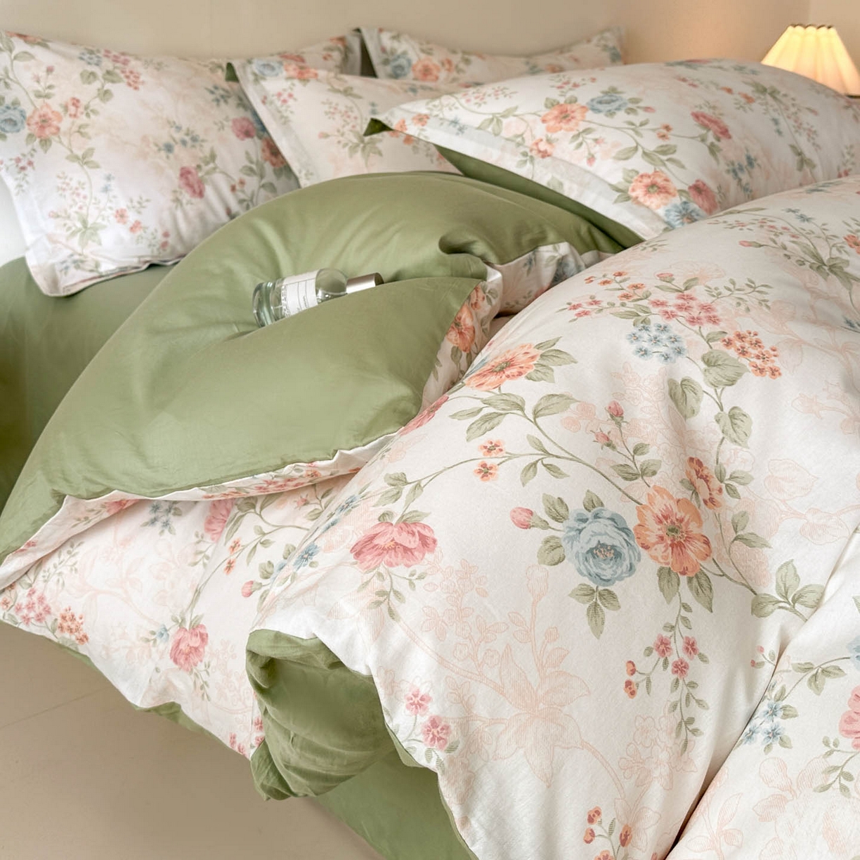 91家纺网 家纺一手货源 找家纺 涵宸家纺 2026新款全棉印花花卉四件套 旷野风眠