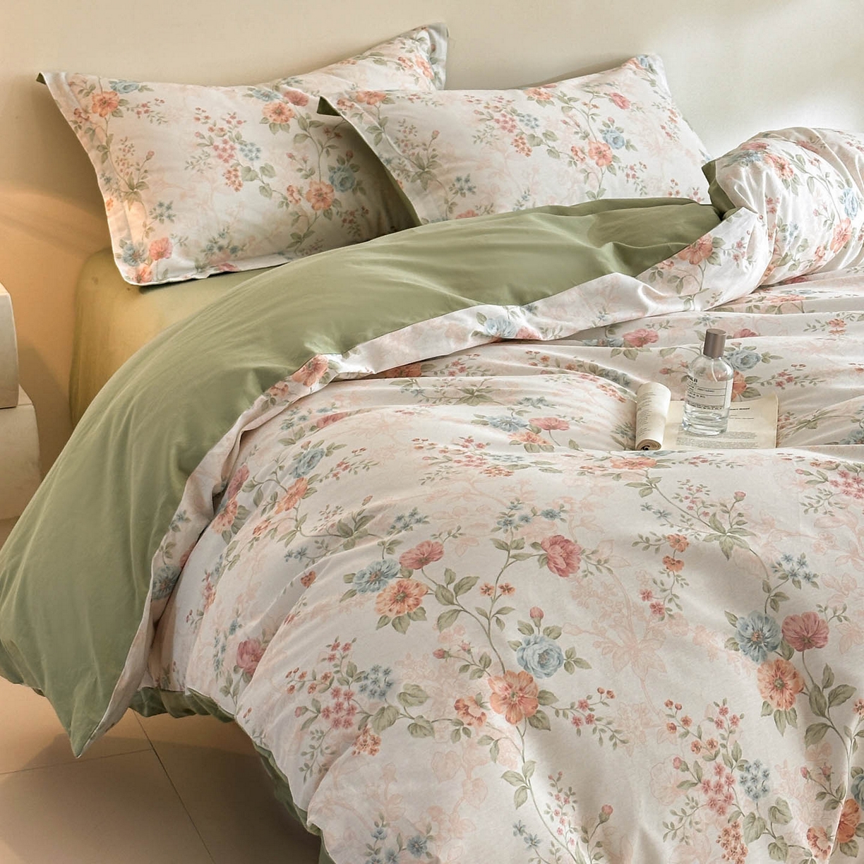 91家纺网 家纺一手货源 找家纺 涵宸家纺 2026新款全棉印花花卉四件套 旷野风眠