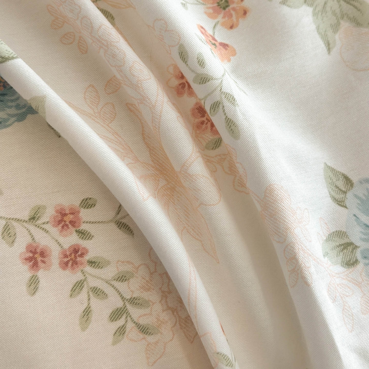 91家纺网 家纺一手货源 找家纺 涵宸家纺 2026新款全棉印花花卉四件套 旷野风眠