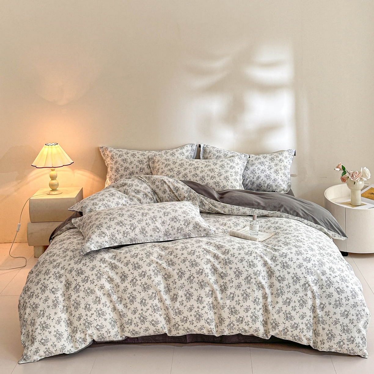 91家纺网 家纺一手货源 找家纺 涵宸家纺 2026新款全棉印花花卉四件套 黎梦