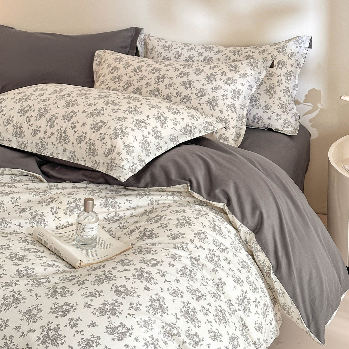 91家纺网 家纺一手货源 找家纺 涵宸家纺 2026新款全棉印花花卉四件套 黎梦