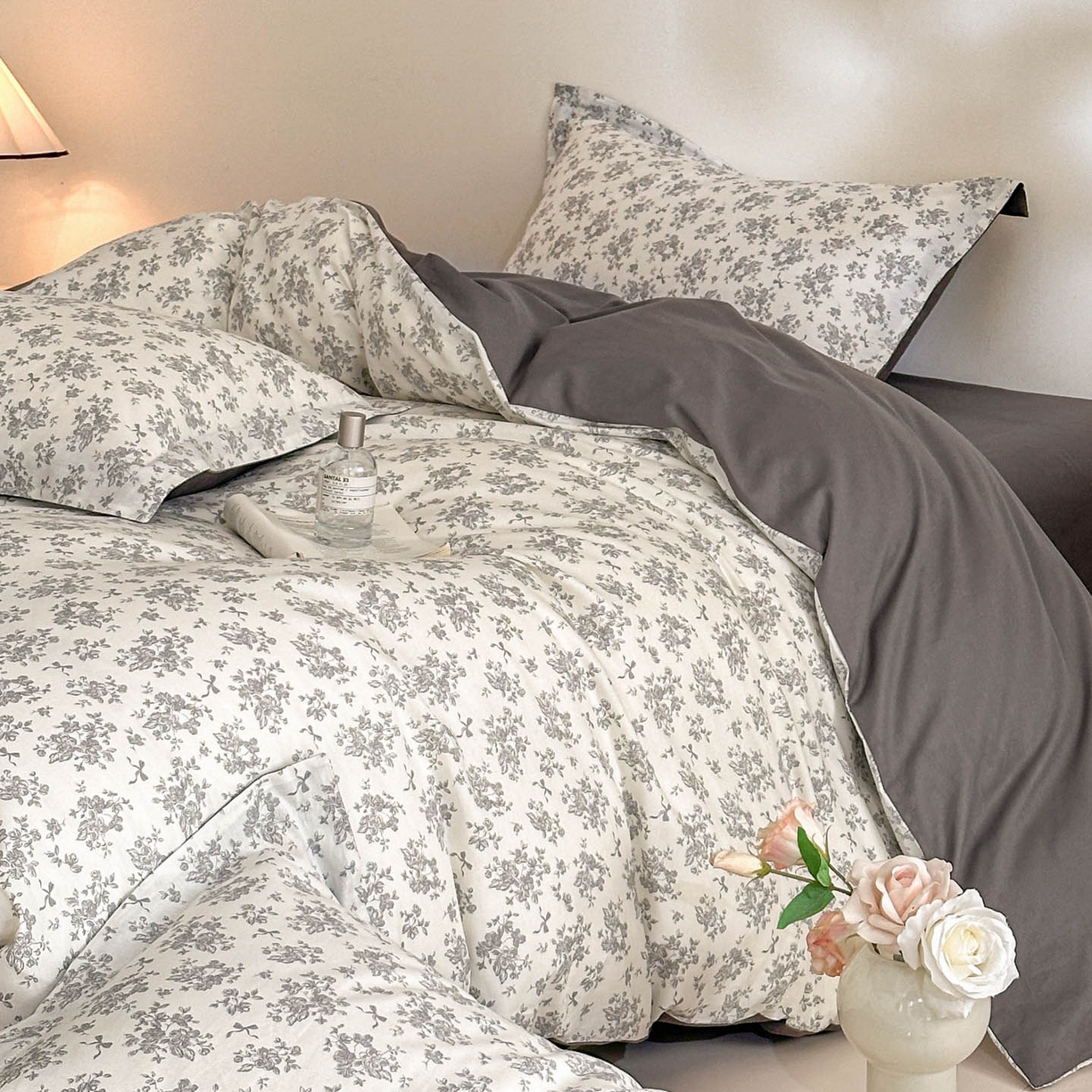 91家纺网 家纺一手货源 找家纺 涵宸家纺 2026新款全棉印花花卉四件套 黎梦