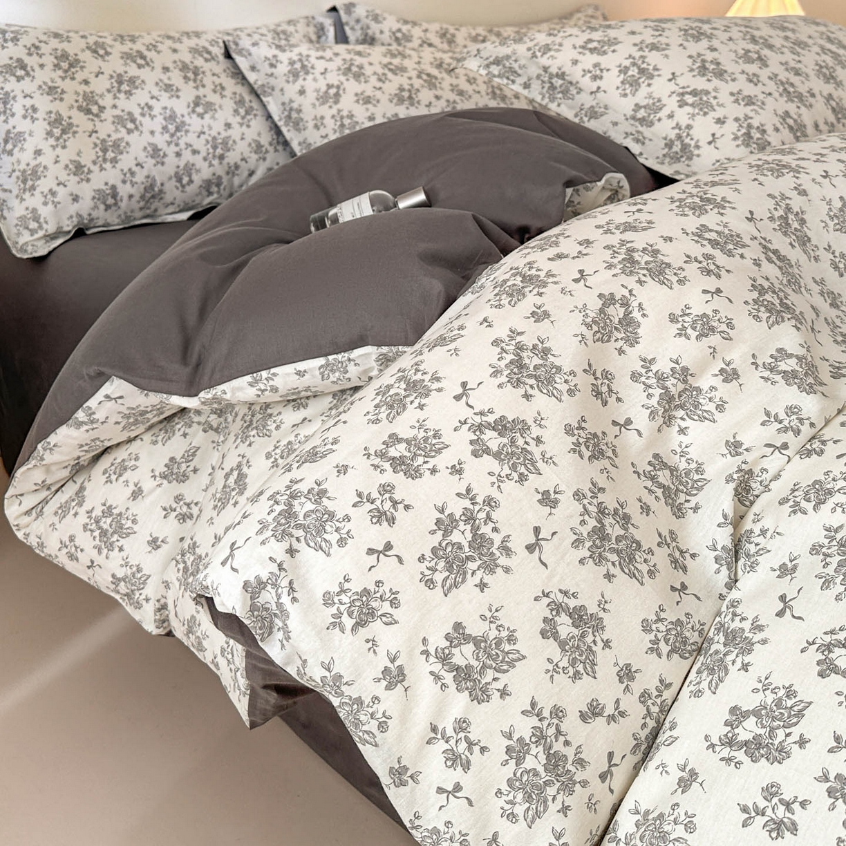 91家纺网 家纺一手货源 找家纺 涵宸家纺 2026新款全棉印花花卉四件套 黎梦