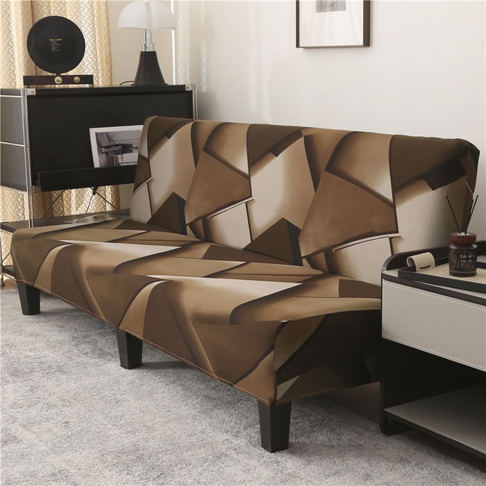 91家纺网 家纺一手货源 找家纺 雅竹家纺 牛奶丝印花沙发床套 方糖-咖