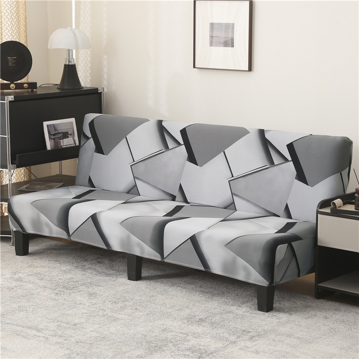 91家纺网 家纺一手货源 找家纺 雅竹家纺 牛奶丝印花沙发床套 方糖-浅灰