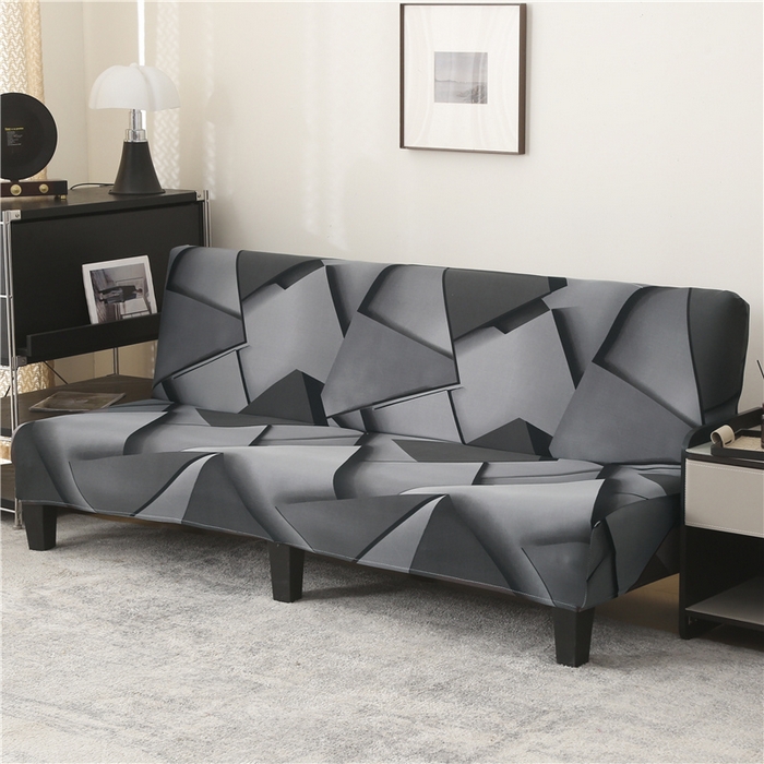 91家纺网 家纺一手货源 找家纺 雅竹家纺 牛奶丝印花沙发床套 方糖-深灰