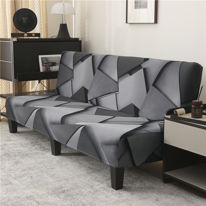 91家纺网 家纺一手货源 找家纺 雅竹家纺 牛奶丝印花沙发床套 方糖-深灰