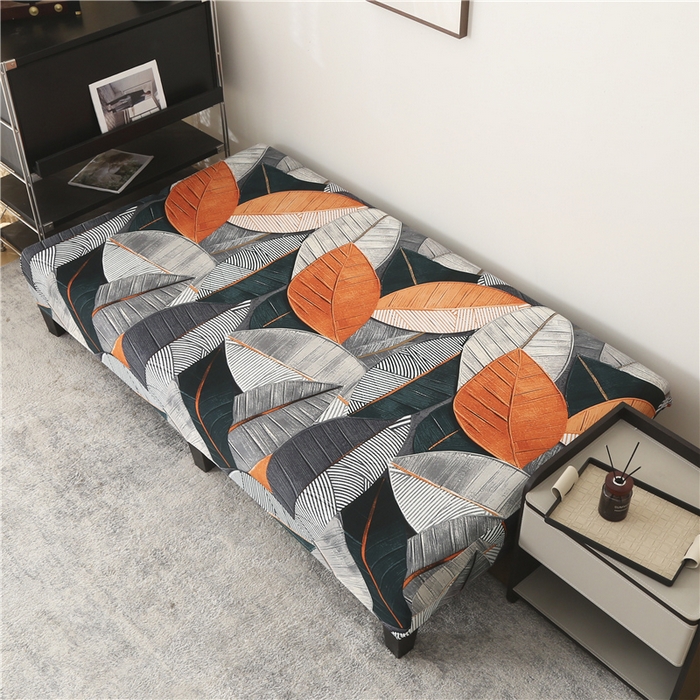91家纺网 家纺一手货源 找家纺 雅竹家纺 牛奶丝印花沙发床套 秋叶