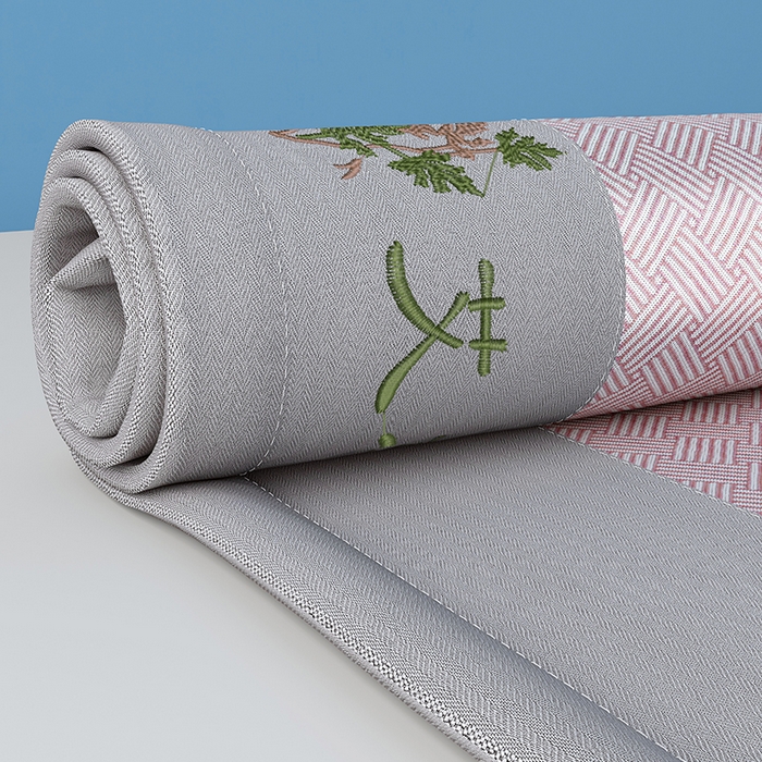 91家纺网 家纺一手货源 找家纺 （总）步步高席业 2026新款艾草冰丝席饼干花凉席三件套