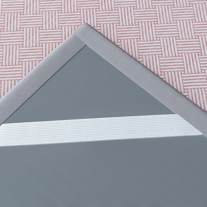 91家纺网 家纺一手货源 找家纺 步步高席业 2026新款艾草冰丝席饼干花凉席三件套 饼干花-粉色