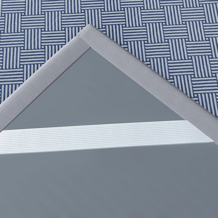 91家纺网 家纺一手货源 找家纺 步步高席业 2026新款艾草冰丝席饼干花凉席三件套 饼干花-蓝色