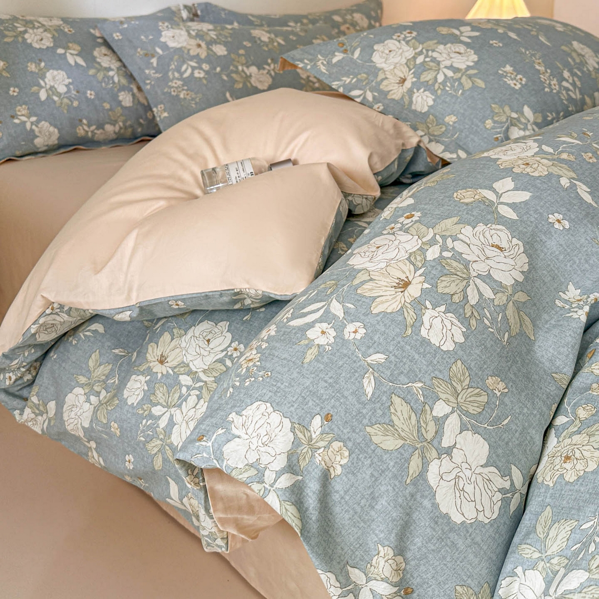 91家纺网 家纺一手货源 找家纺 涵宸家纺 2026新款全棉印花花卉四件套 陌上花开