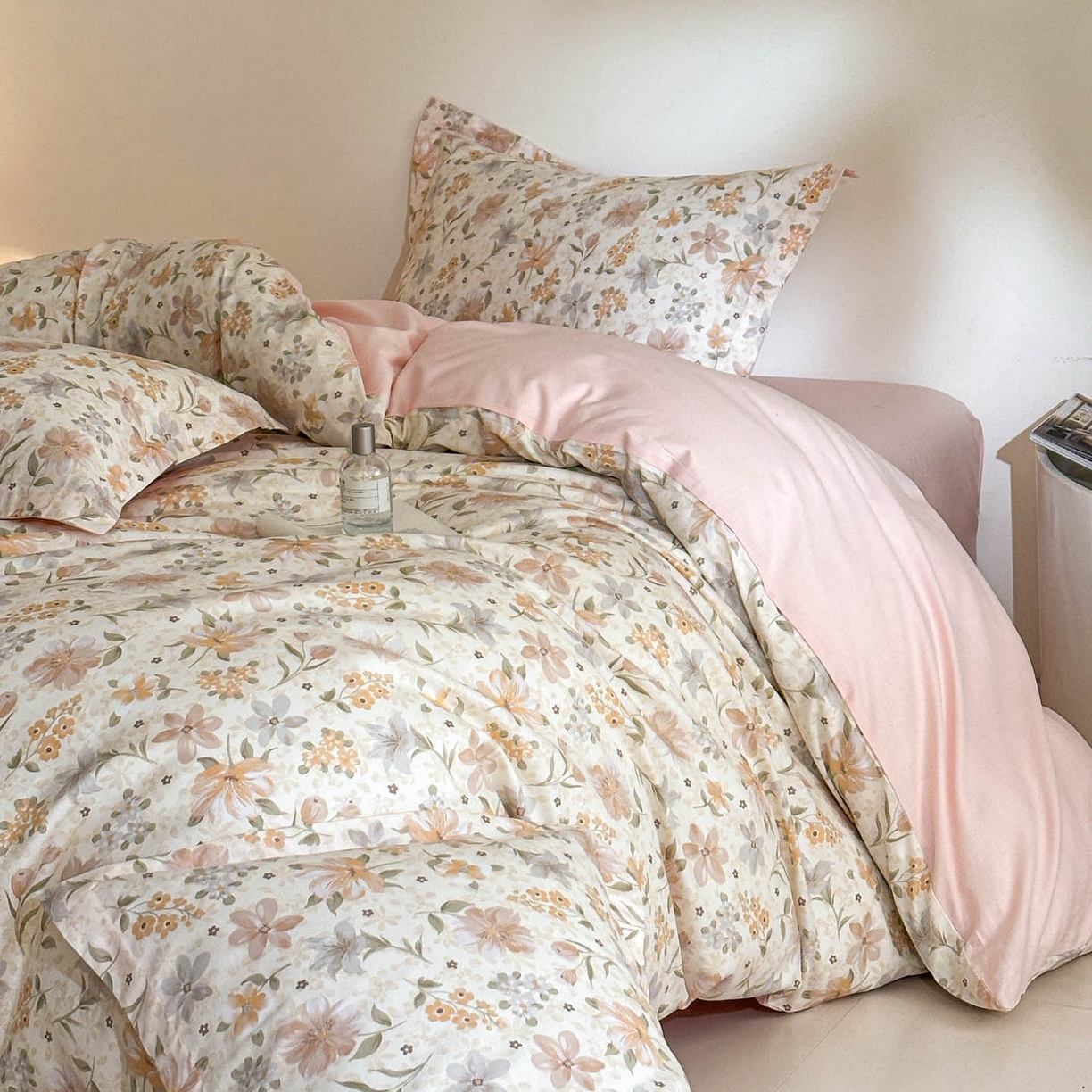 91家纺网 家纺一手货源 找家纺 涵宸家纺 2026新款全棉印花花卉四件套 苏屿