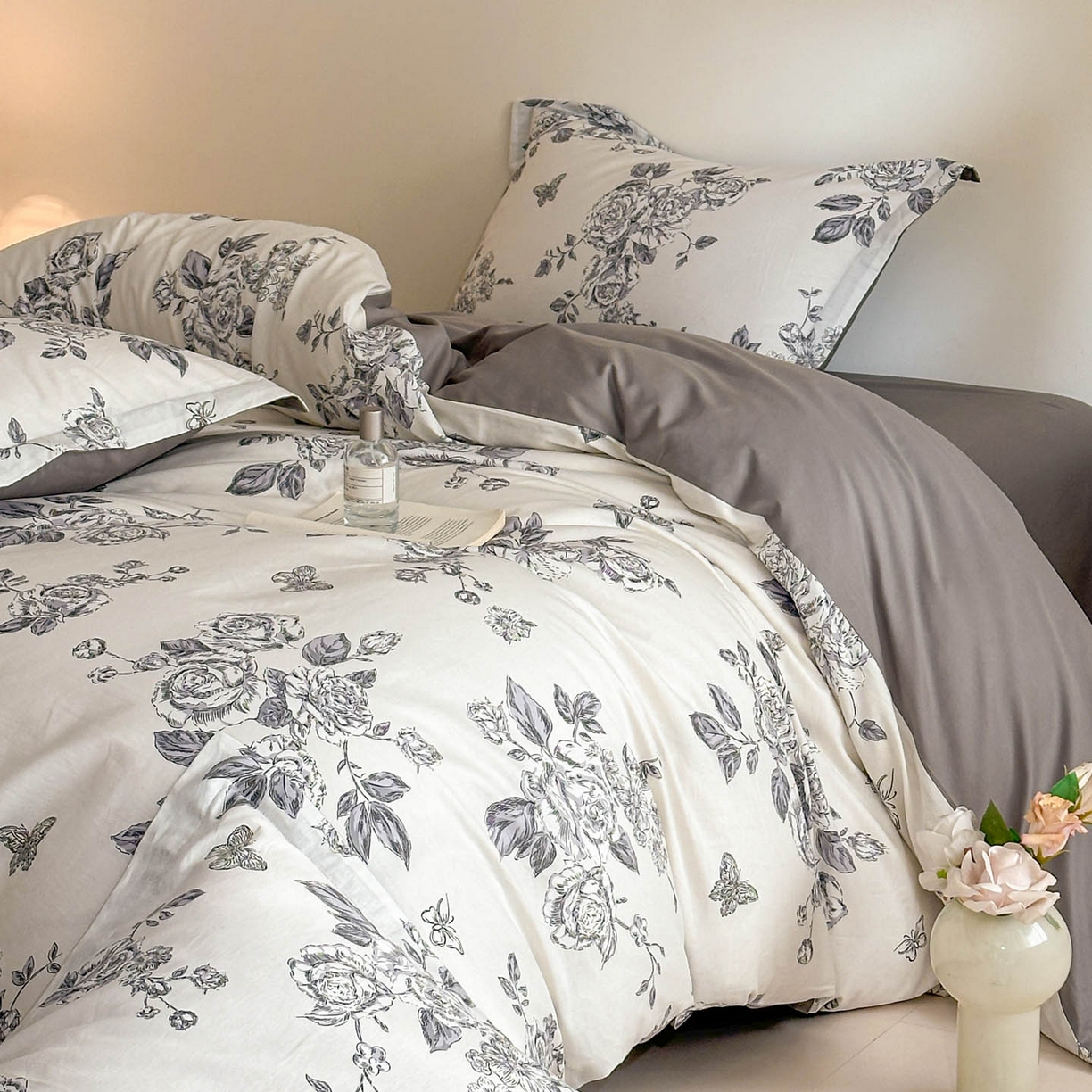 91家纺网 家纺一手货源 找家纺 涵宸家纺 2026新款全棉印花花卉四件套 秀丽