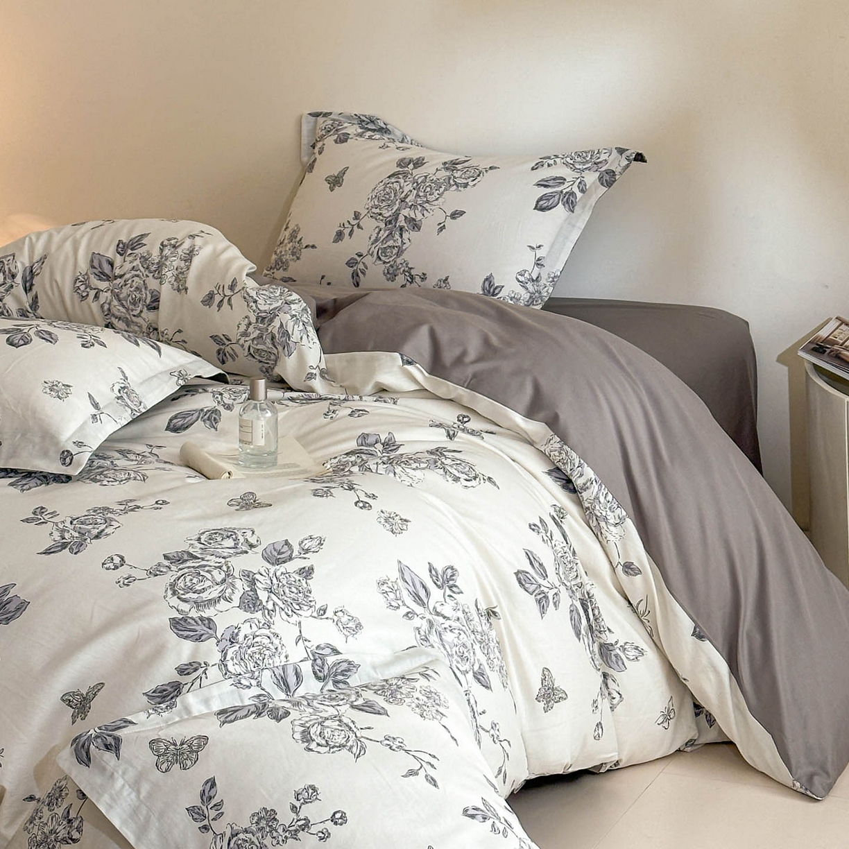 91家纺网 家纺一手货源 找家纺 涵宸家纺 2026新款全棉印花花卉四件套 秀丽