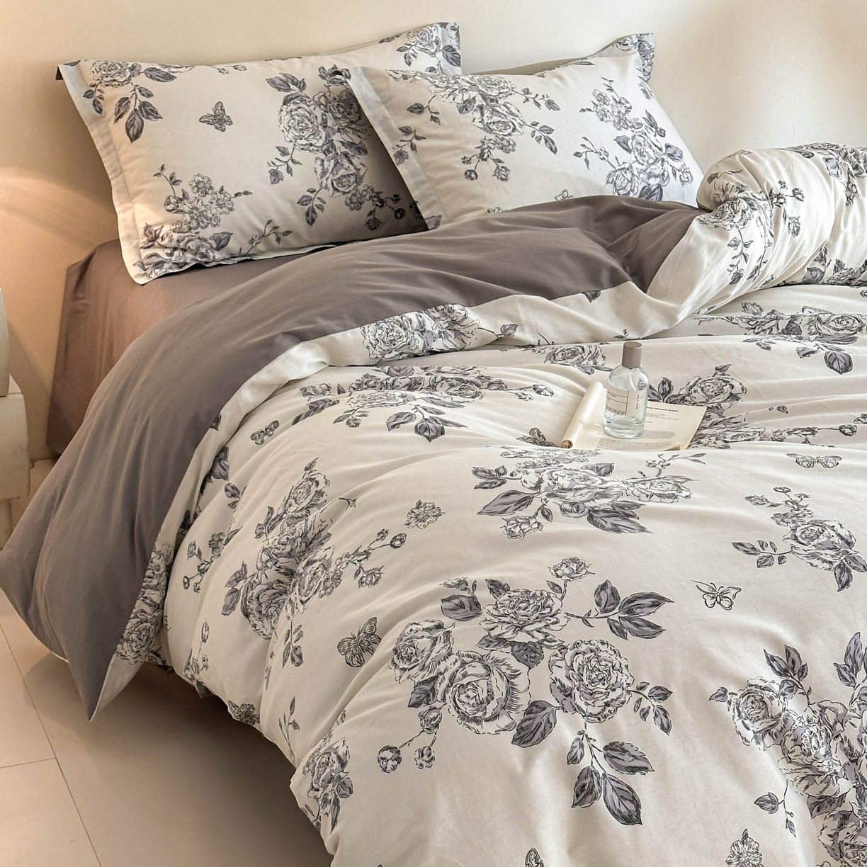 91家纺网 家纺一手货源 找家纺 涵宸家纺 2026新款全棉印花花卉四件套 秀丽