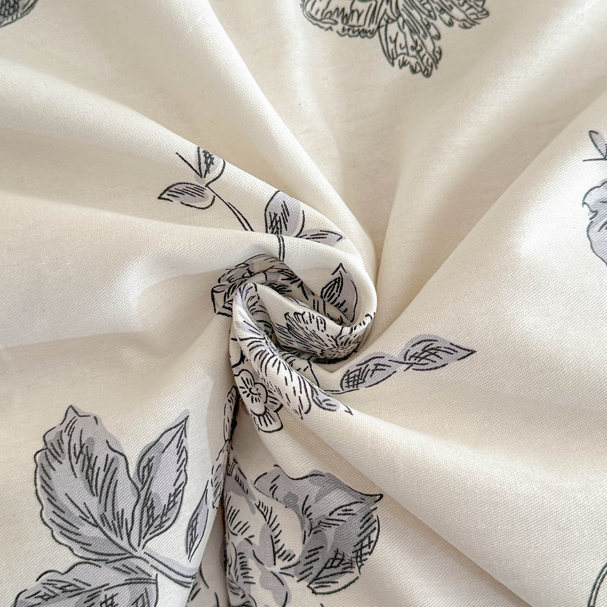 91家纺网 家纺一手货源 找家纺 涵宸家纺 2026新款全棉印花花卉四件套 秀丽