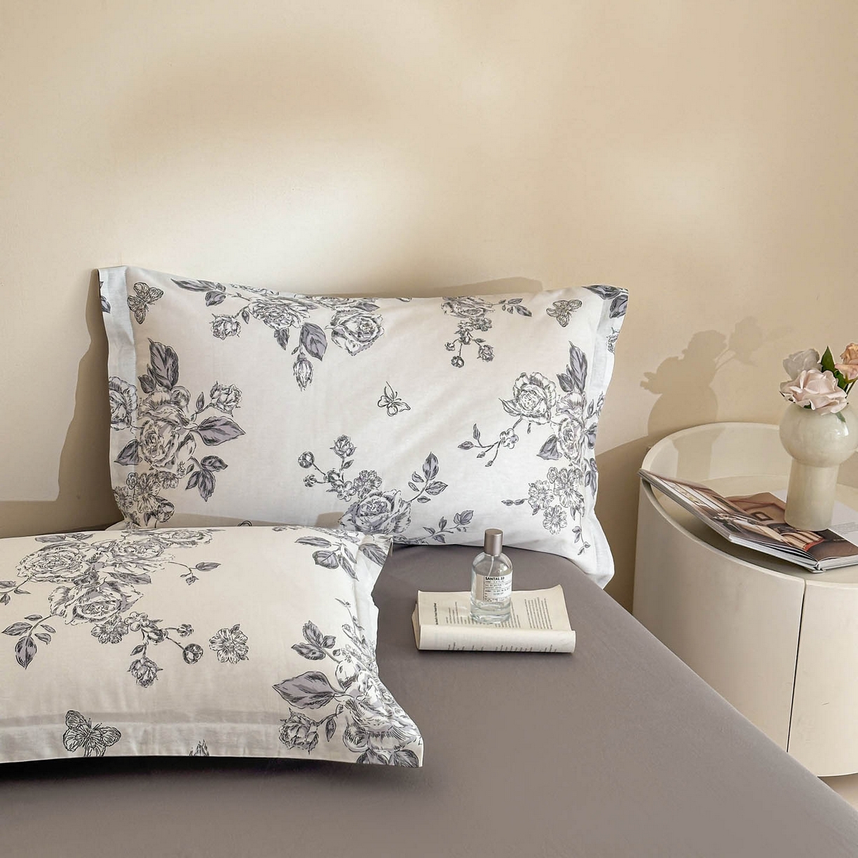 91家纺网 家纺一手货源 找家纺 涵宸家纺 2026新款全棉印花花卉四件套 秀丽