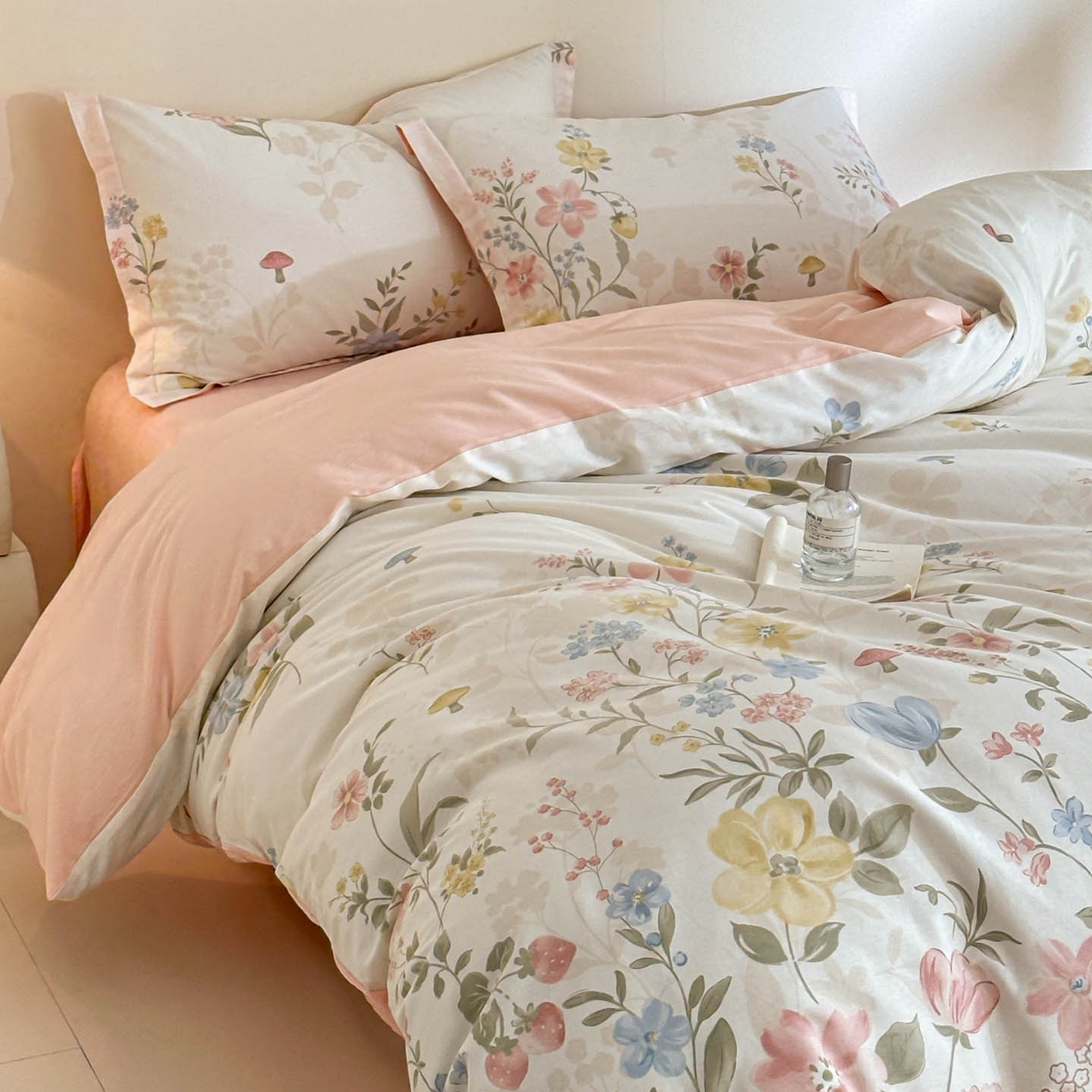 91家纺网 家纺一手货源 找家纺 涵宸家纺 2026新款全棉印花花卉四件套 玉堂春