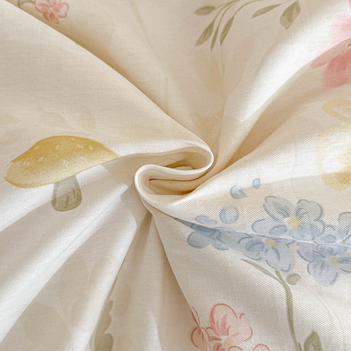 91家纺网 家纺一手货源 找家纺 涵宸家纺 2026新款全棉印花花卉四件套 玉堂春