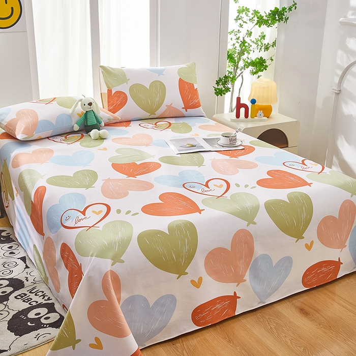 91家纺网 家纺一手货源 找家纺 蕾诺家纺 2026新款老粗布加厚全包防滑床单可组合三件套 心怡