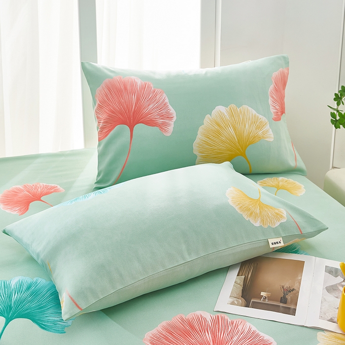 91家纺网 家纺一手货源 找家纺 蕾诺家纺 2026新款老粗布加厚全包防滑床单可组合三件套 杏然