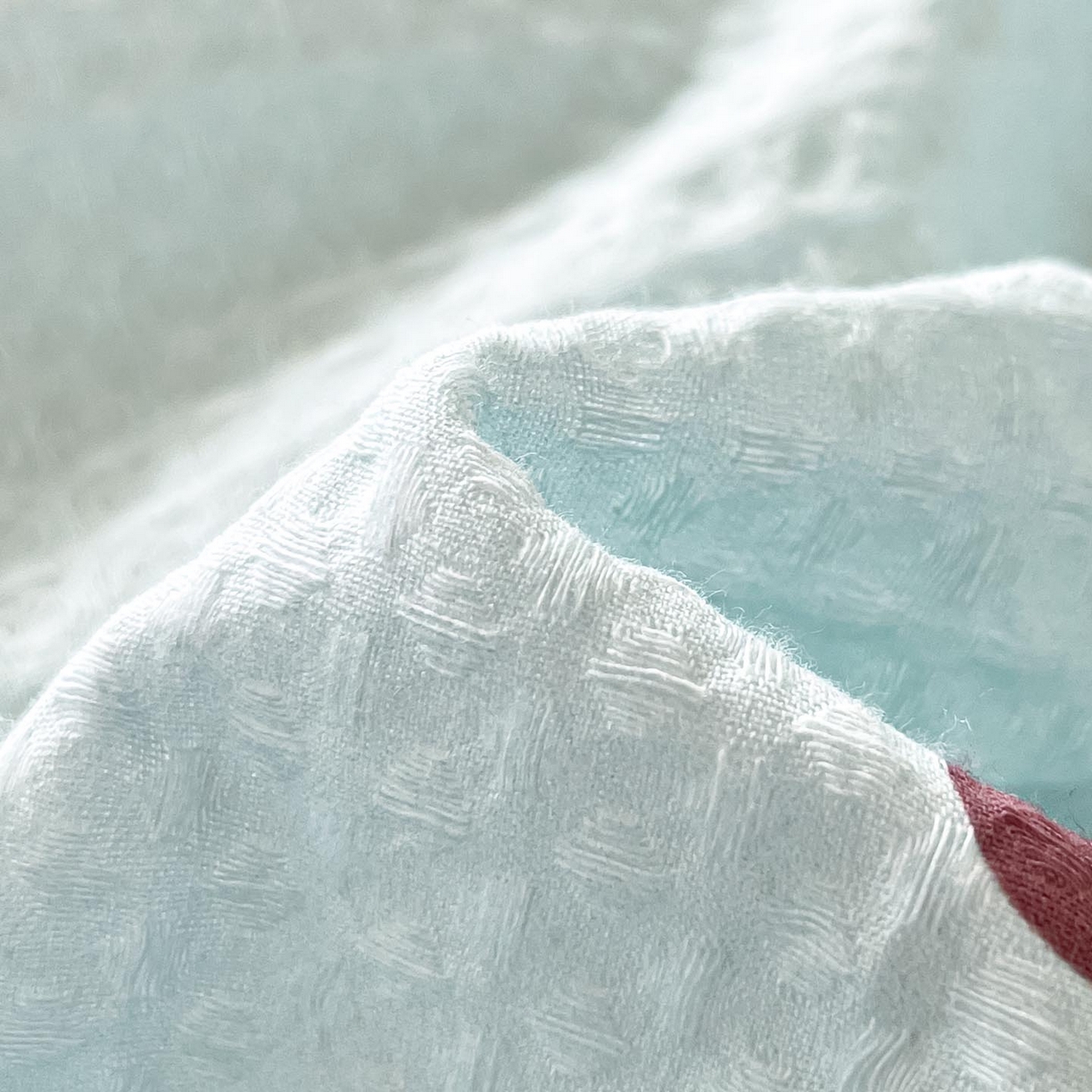 91家纺网 家纺一手货源 找家纺 涵宸家纺 2026新款全棉提花华夫格四件套 卡布