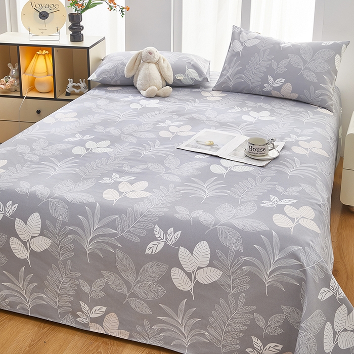 91家纺网 家纺一手货源 找家纺 蕾诺家纺 2026新款老粗布加厚全包防滑床单可组合三件套 语露