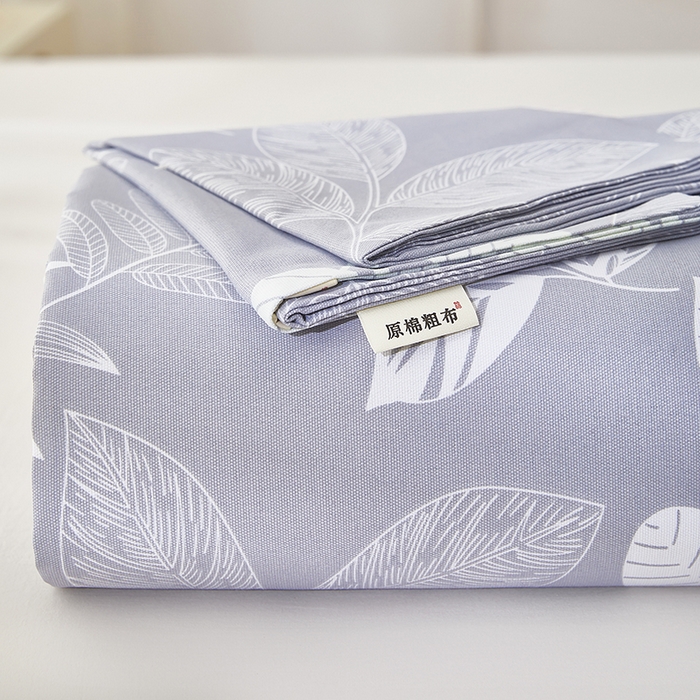 91家纺网 家纺一手货源 找家纺 蕾诺家纺 2026新款老粗布加厚全包防滑床单可组合三件套 语露