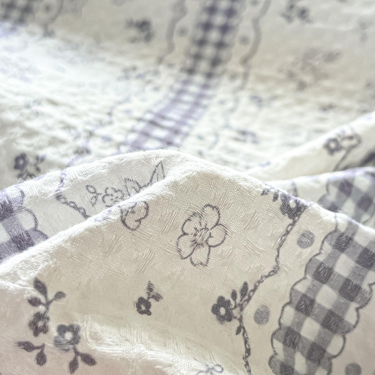 91家纺网 家纺一手货源 找家纺 涵宸家纺 2026新款全棉提花华夫格四件套 泡芙