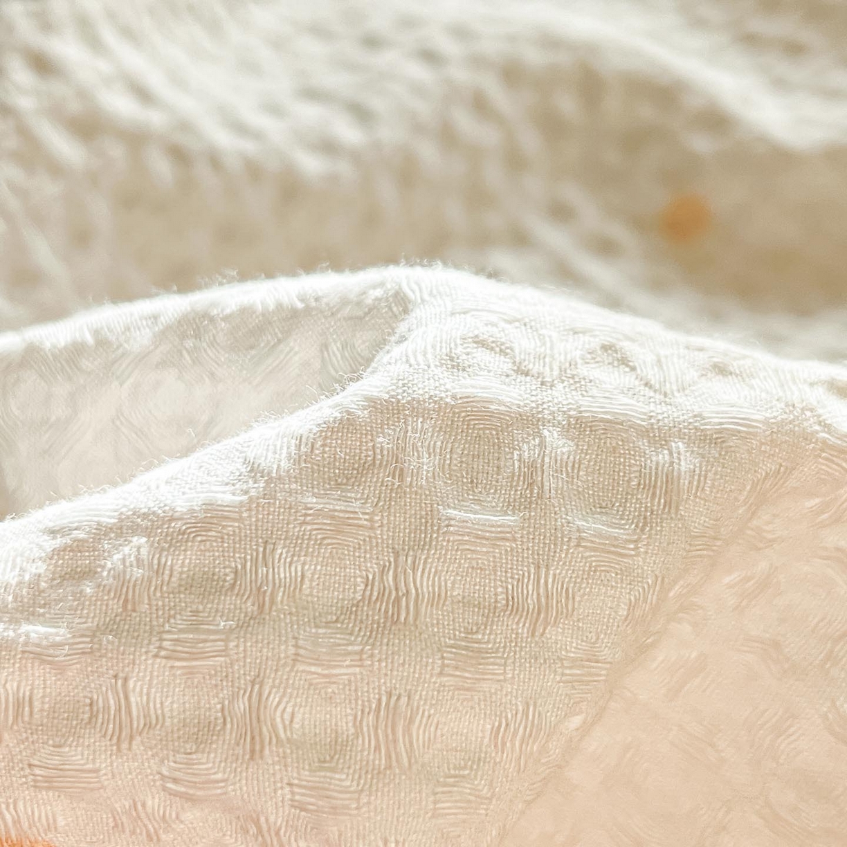 91家纺网 家纺一手货源 找家纺 涵宸家纺 2026新款全棉提花华夫格四件套 云梦星河