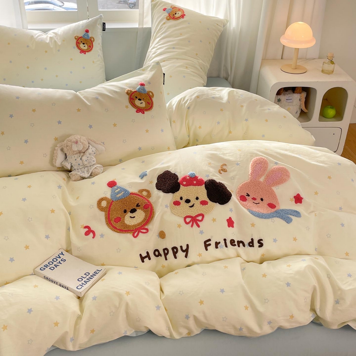 91家纺网 家纺一手货源 找家纺 （总）涵宸家纺 2026新款全棉印花毛巾绣四件套