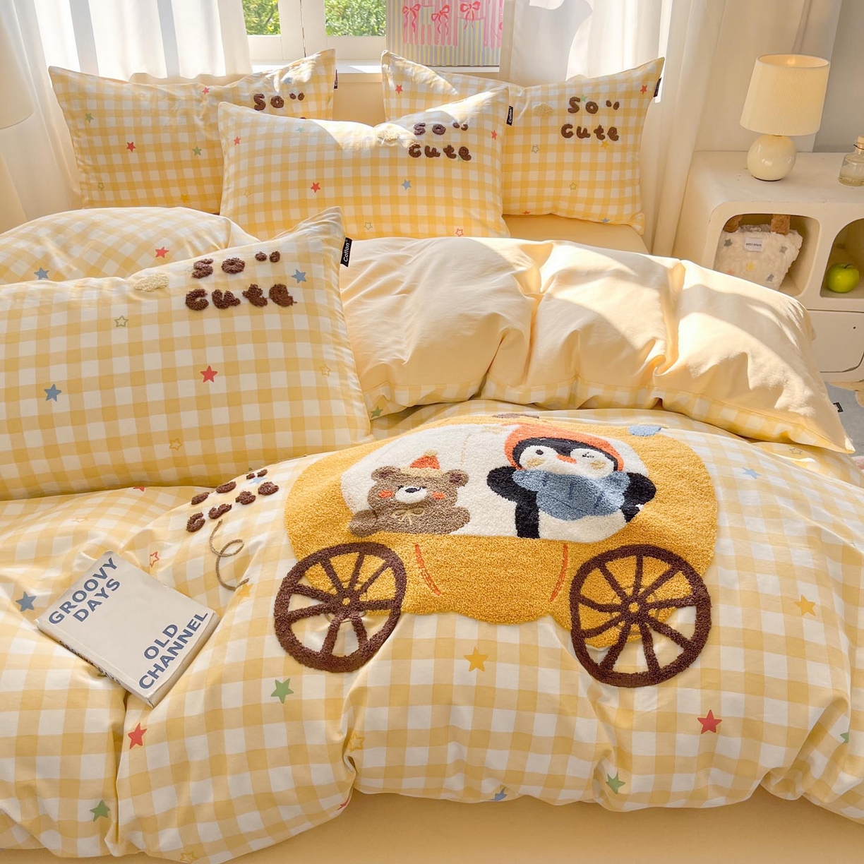 91家纺网 家纺一手货源 找家纺 （总）涵宸家纺 2026新款全棉印花毛巾绣四件套