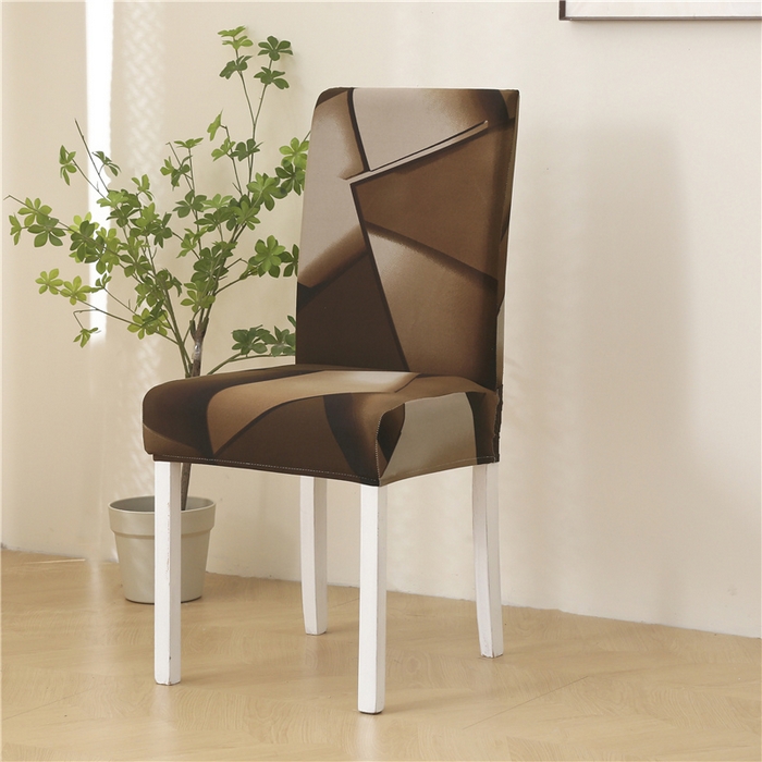 91家纺网 家纺一手货源 找家纺 雅竹家纺 牛奶丝印花连体椅套 方糖-咖