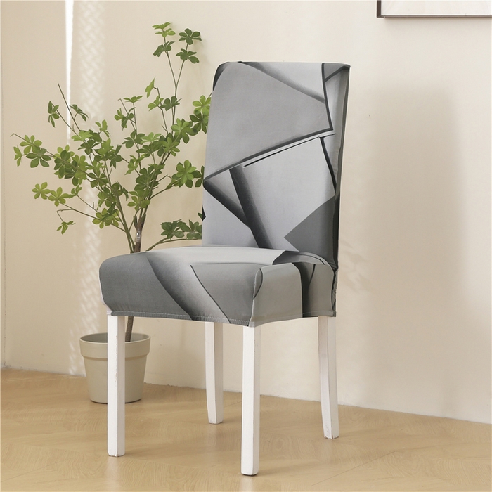 91家纺网 家纺一手货源 找家纺 雅竹家纺 牛奶丝印花连体椅套 方糖-浅灰