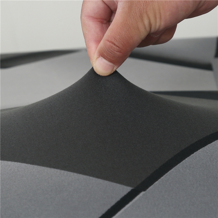 91家纺网 家纺一手货源 找家纺 雅竹家纺 牛奶丝印花连体椅套 方糖-深灰