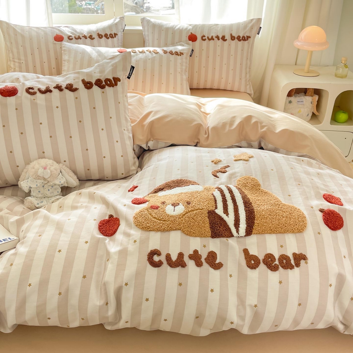 91家纺网 家纺一手货源 找家纺 涵宸家纺 2026新款全棉印花毛巾绣四件套 甜梦絮语