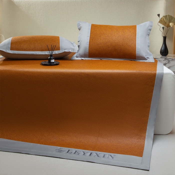 91家纺网 家纺一手货源 找家纺 步步高席业 2026新款冰藤凉席 棕