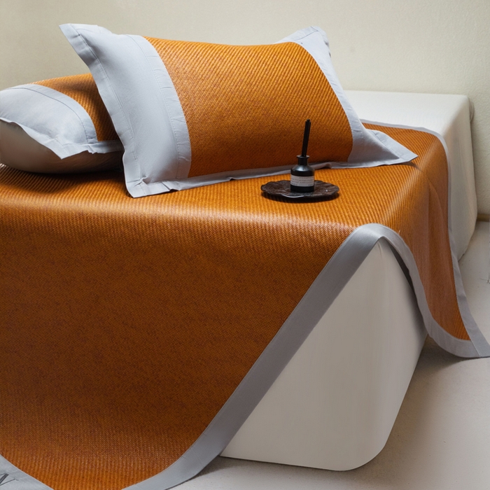 91家纺网 家纺一手货源 找家纺 步步高席业 2026新款冰藤凉席 棕