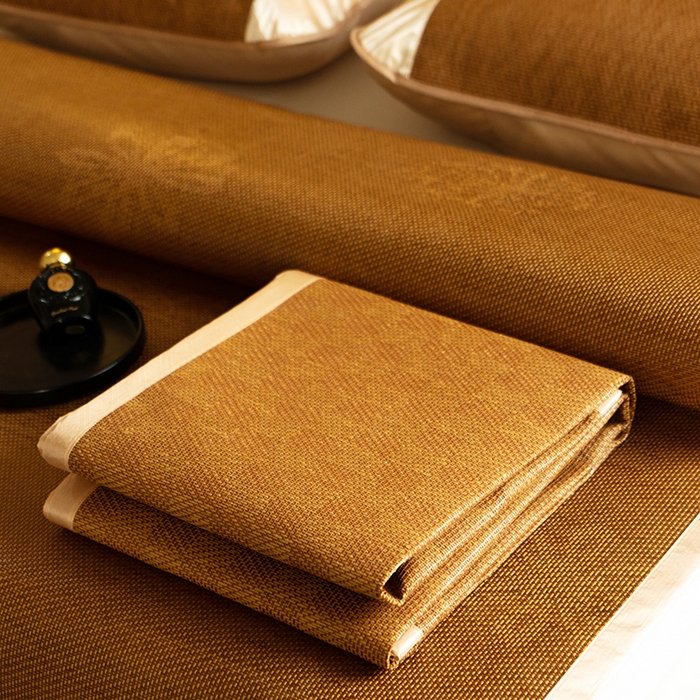 91家纺网 家纺一手货源 找家纺 （总）步步高席业 2026新款直播热款-直角藤席凉席