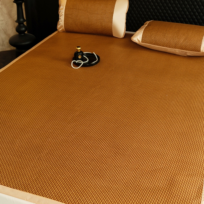 91家纺网 家纺一手货源 找家纺 步步高席业 2026新款直播热款-直角藤席凉席 步步高