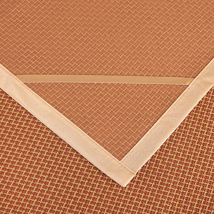 91家纺网 家纺一手货源 找家纺 步步高席业 2026新款艾草刺绣宽边凉席藤席 步步高