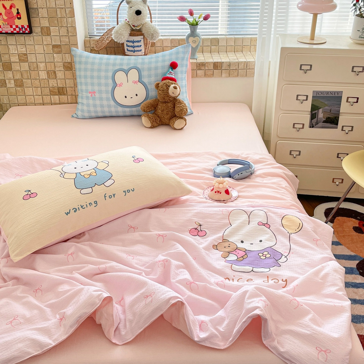 91家纺网 家纺一手货源 找家纺 （总）如约 2025春夏新款12868全棉印花单被套